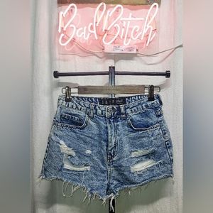 Denim co. Jean shorts distressed